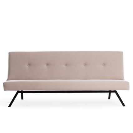 Tvåsitssoffa LOKO krämfärgad/beige