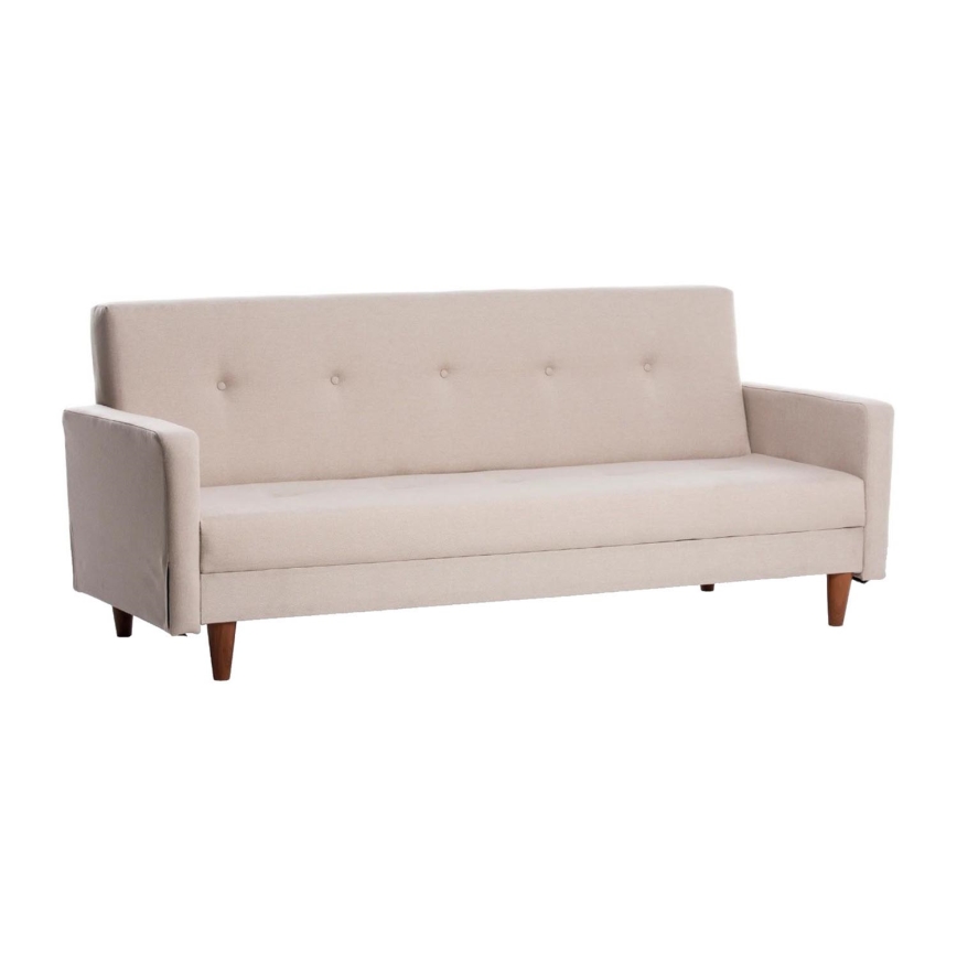 Tvåsitssoffa NARA krämfärgad/beige
