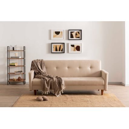 Tvåsitssoffa NARA krämfärgad/beige