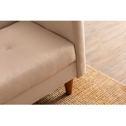 Tvåsitssoffa NARA krämfärgad/beige