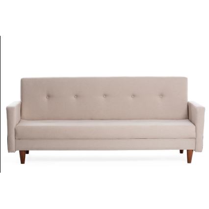 Tvåsitssoffa NARA krämfärgad/beige