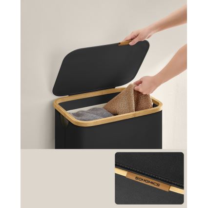 Tvättkorg TATE svart