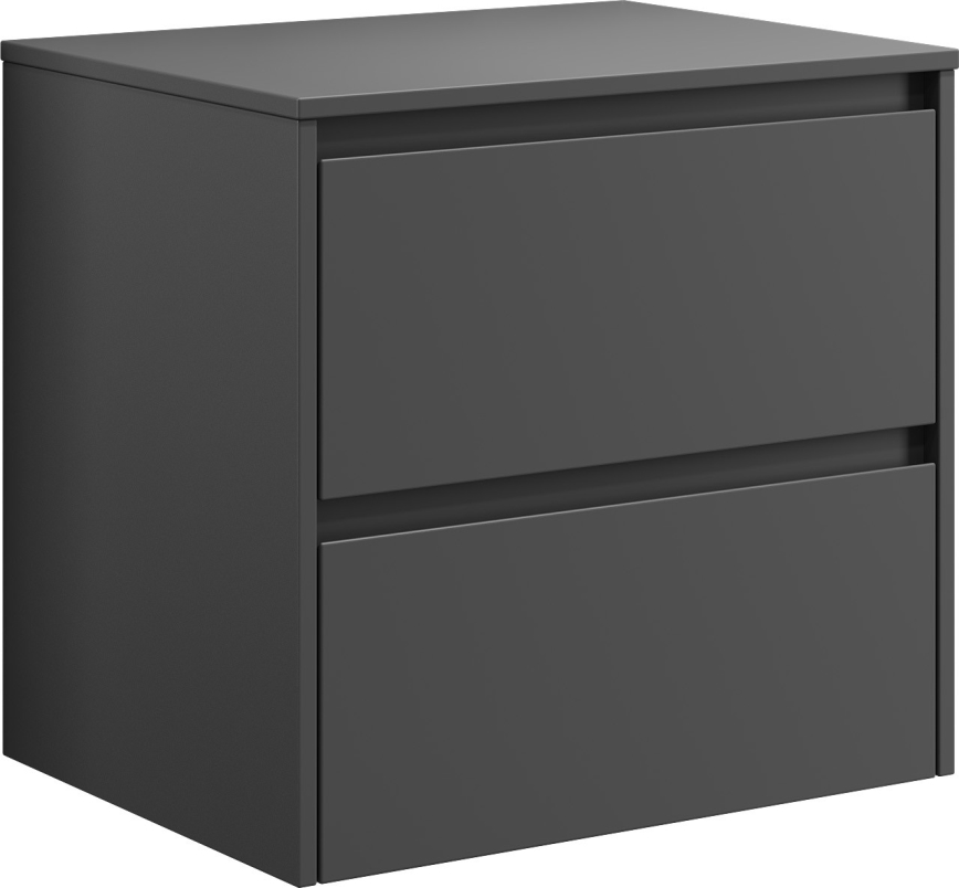 Tvättställsskåp TRONDHEIM för 60 cm tvättställ, antracit