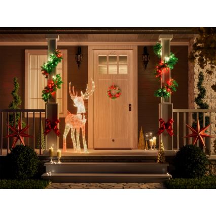 Twinkly - Dimmbar LED RGBW utomhusjulren REINGEERS 250xLED IP44 Wi-Fi
