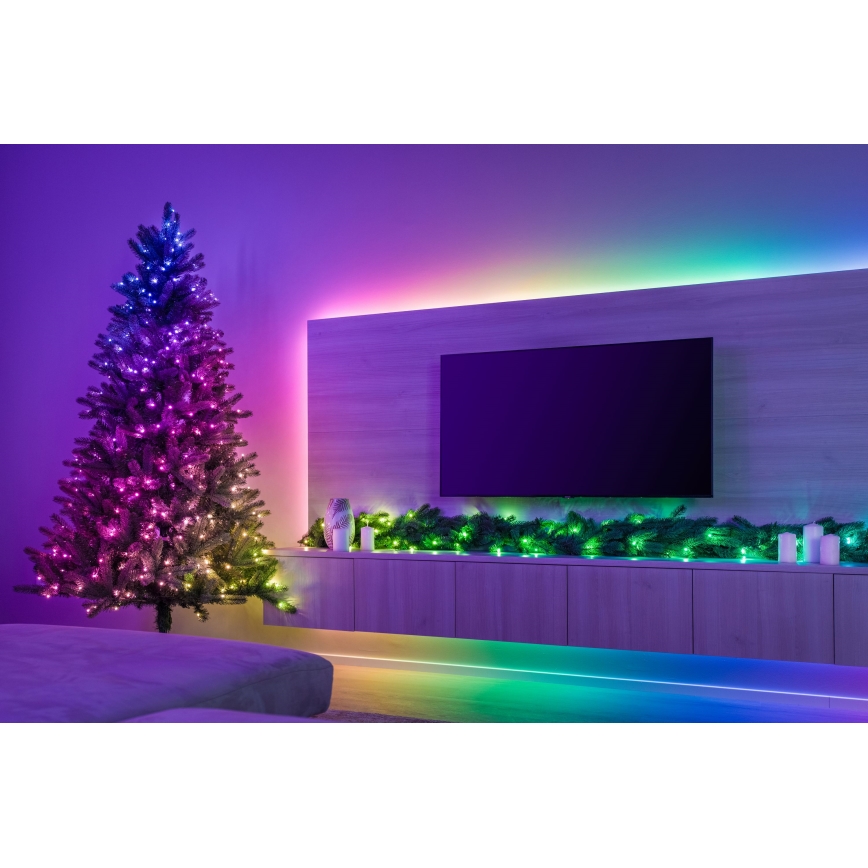 Twinkly - Світлодіодна RGBW різдвяна гірлянда GARLAND 50xLED 2,7 м з можливістю дімінації Wi-Fi