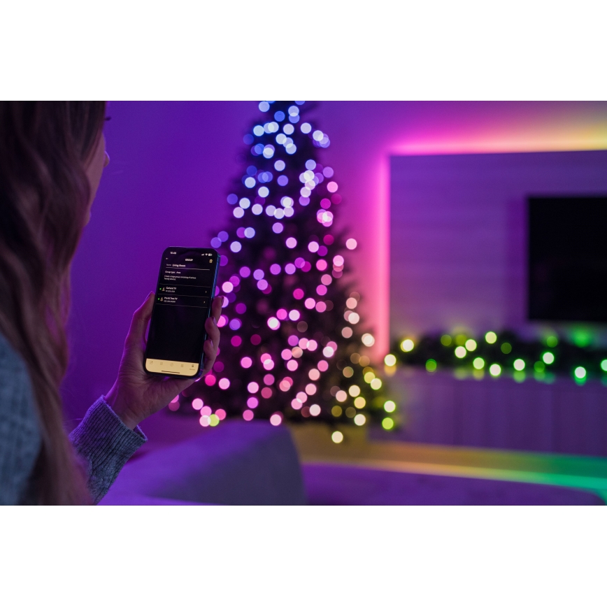 Twinkly - Світлодіодна RGBW різдвяна гірлянда GARLAND 50xLED 2,7 м з можливістю дімінації Wi-Fi