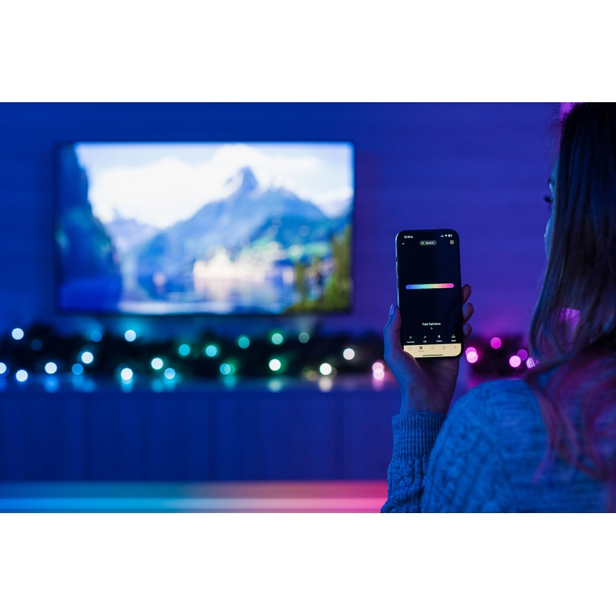 Twinkly - Світлодіодна RGBW різдвяна гірлянда GARLAND 50xLED 2,7 м з можливістю дімінації Wi-Fi