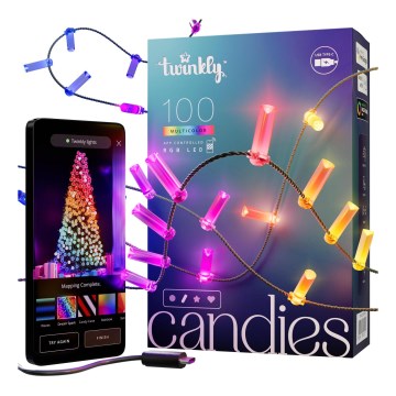 Twinkly - LED RGB Ljusreglerad Julkedja 100xLED 8 m USB Wi-Fi