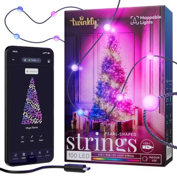 Twinkly - LED RGB Ljusreglerad Julkedja CANDIES 100xLED 8 m USB Wi-Fi