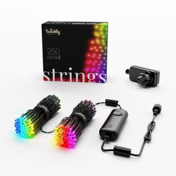 Twinkly - LED RGB Ljusreglerad utomhus Julkedja STRINGS 250xLED 23,5m IP44 Wi-Fi