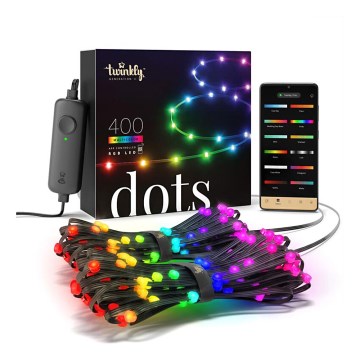 Twinkly - LED RGB Utomhus ljusreglerad list DOTS 400xLED 20 m IP44 Wi-Fi