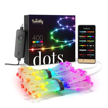 Twinkly - LED RGB Utomhus ljusreglerad list DOTS 400xLED 20 m IP44 Wi-Fi
