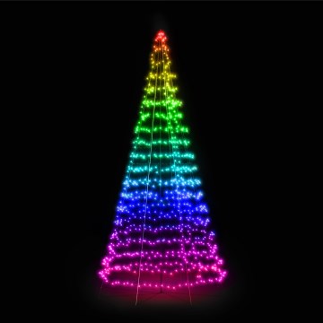 Twinkly - LED RGBW dimmerbar utomhusjulgran LIGHT TREE 1000 LED 6 m IP44 Wi-Fi