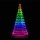 Twinkly - LED RGBW dimmerbar utomhusjulgran LIGHT TREE 1000 LED 6 m IP44 Wi-Fi