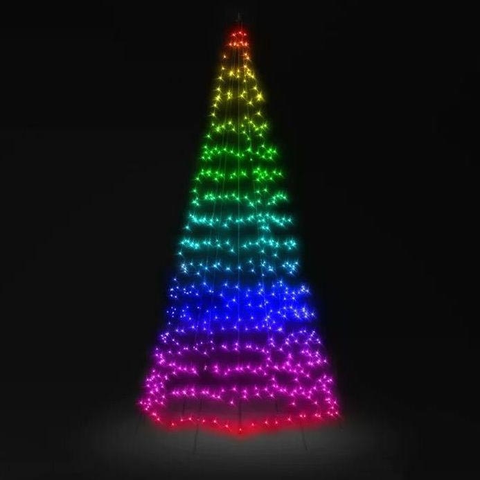Twinkly - LED RGBW Ljusreglerad utomhus Julgran LIGHT TREE 450xLED 3m IP44 Wi-Fi