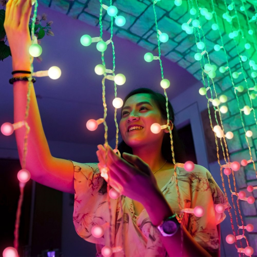 Twinkly - Dekorativa slutkapslar av silikon MINI CAPS 100 delar