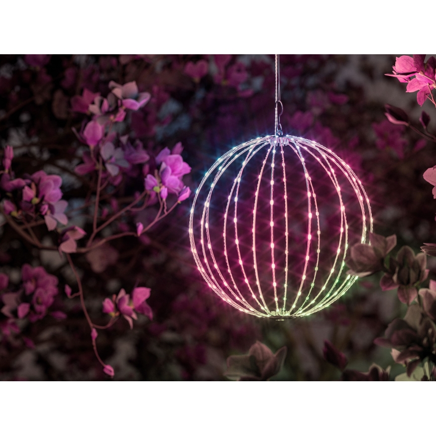Twinkly - LED RGBW dimbar utomhusdekoration SPHERE 210xLED IP44 Wi-Fi