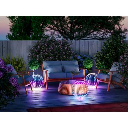 Twinkly - LED RGBW dimbar utomhusdekoration SPHERE 210xLED IP44 Wi-Fi