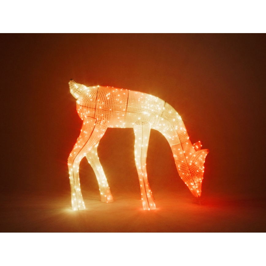 Twinkly - LED RGBW Ljusreglerad utomhus Jul ren REINGEERS 160xLED IP44 Wi-Fi