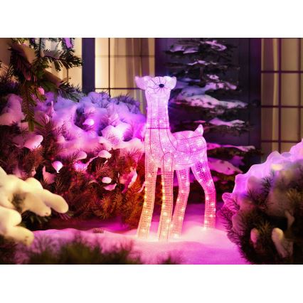 Twinkly - LED RGBW Dimbara utomhus julren REINGEERS 200xLED IP44 Wi-Fi