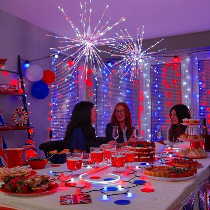 Twinkly - LED RGB Ljusreglerad utomhus poinsettia SPRITZER 200xLED IP44 Wi-Fi