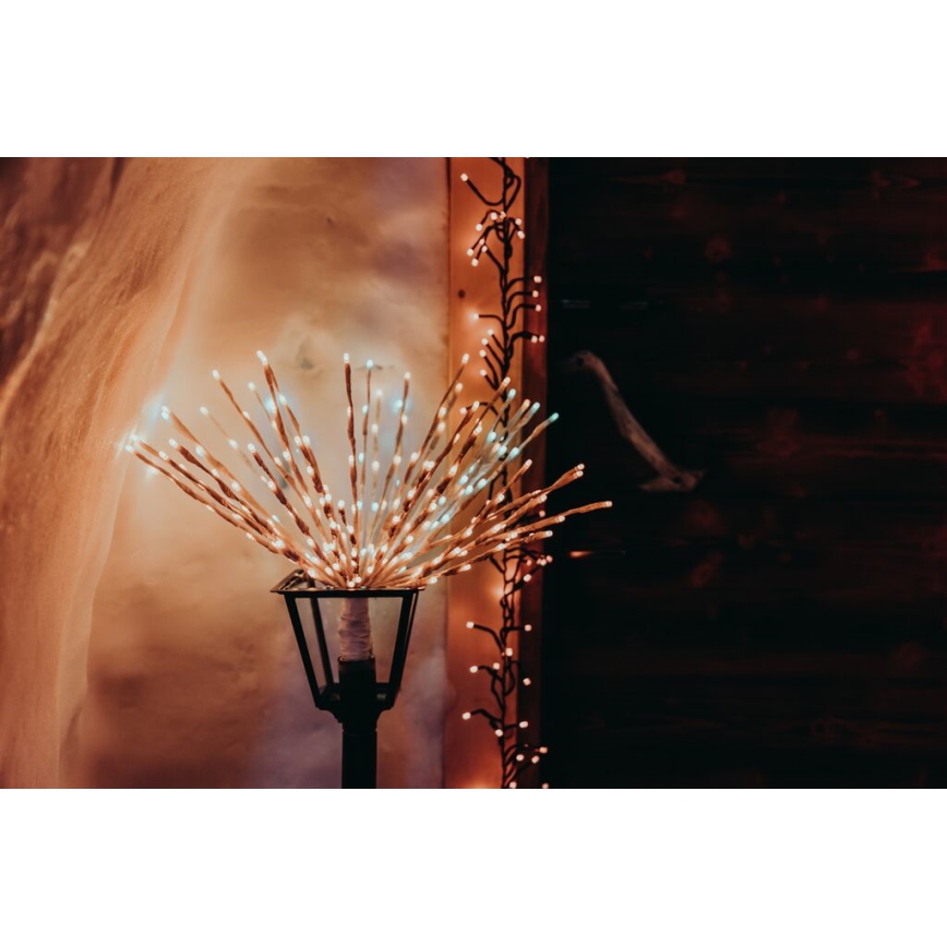 Twinkly - LED RGB Ljusreglerad utomhus poinsettia SPRITZER 200xLED IP44 Wi-Fi