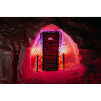 Twinkly - LED RGB Ljusreglerad utomhus poinsettia SPRITZER 200xLED IP44 Wi-Fi