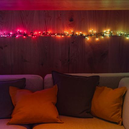 Twinkly - LED RGBW Ljusreglerad utomhus Julkedja CLUSTER 400xLED 9,5m IP44 Wi-Fi