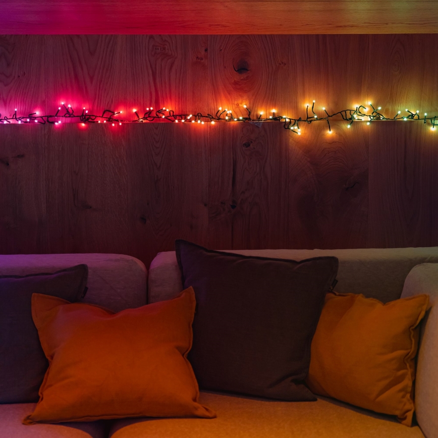 Twinkly - LED RGBW Ljusreglerad utomhus Julkedja CLUSTER 400xLED 9,5m IP44 Wi-Fi