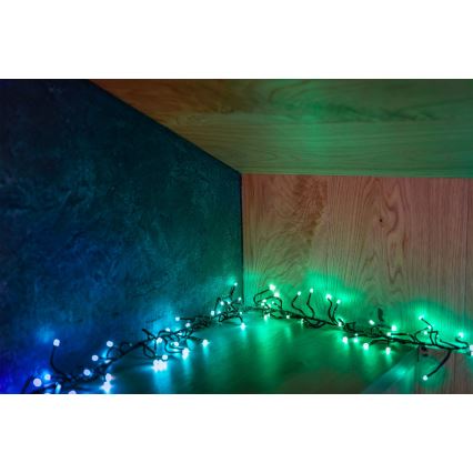 Twinkly - LED RGBW Ljusreglerad utomhus Julkedja CLUSTER 400xLED 9,5m IP44 Wi-Fi