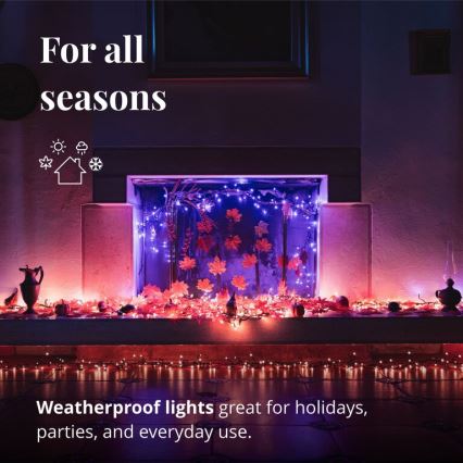 Twinkly - LED RGBW Ljusreglerad utomhus Julkedja CLUSTER 400xLED 9,5m IP44 Wi-Fi
