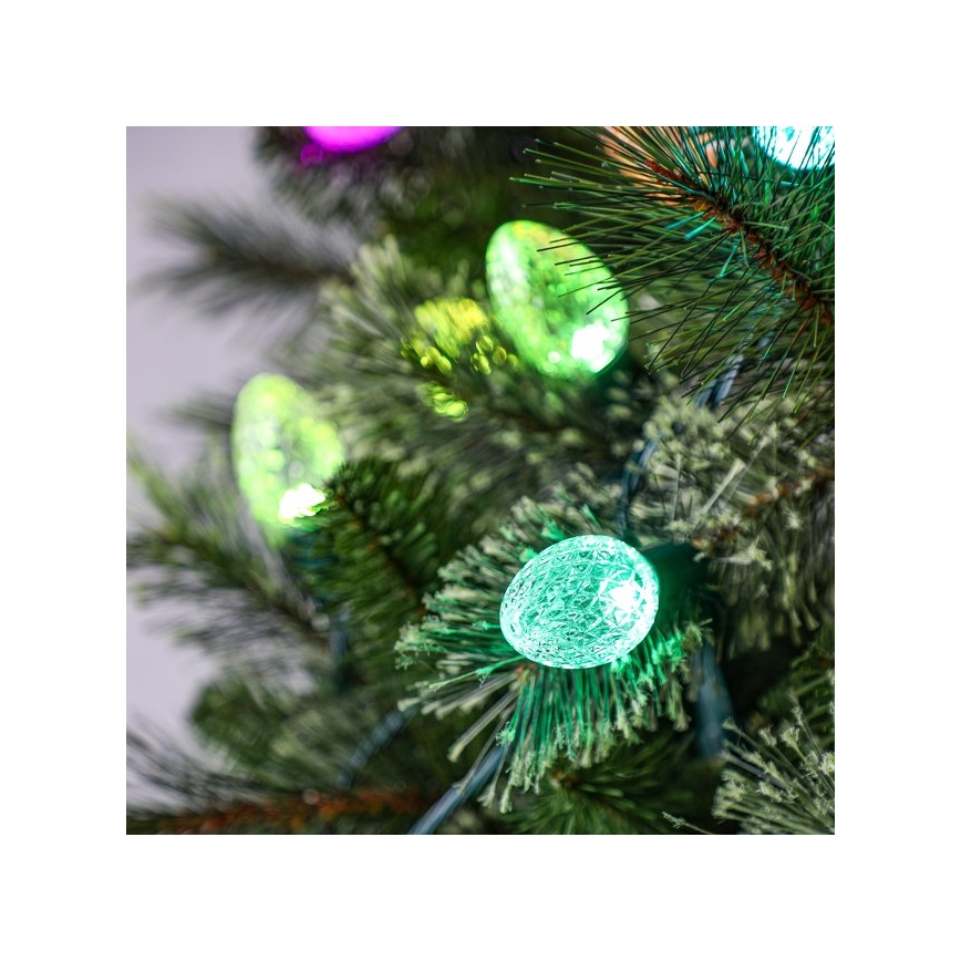 Twinkly - LED RGB Ljusreglerad utomhus Julkedja FACETED 80xLED 26,5 m IP44 Wi-Fi