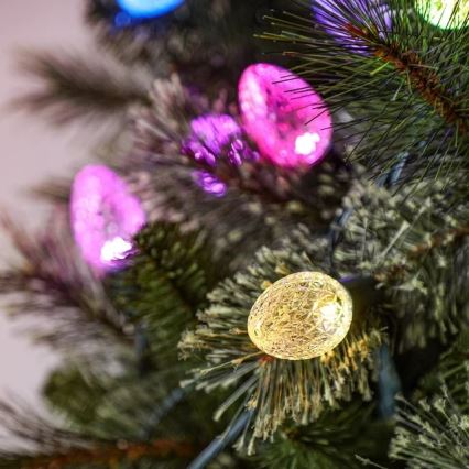 Twinkly - LED RGB Ljusreglerad utomhus Julkedja FACETED 80xLED 26,5 m IP44 Wi-Fi