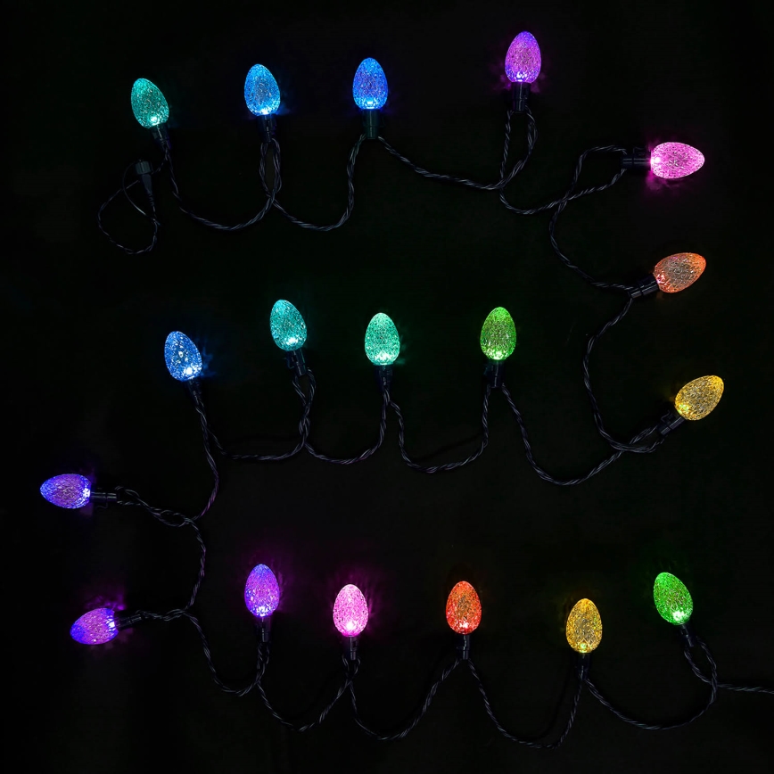 Twinkly - LED RGB Ljusreglerad utomhus Julkedja FACETED 80xLED 26,5 m IP44 Wi-Fi