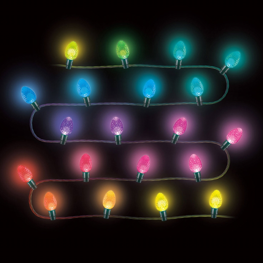 Twinkly - LED RGB Ljusreglerad utomhus Julkedja FACETED 80xLED 26,5 m IP44 Wi-Fi
