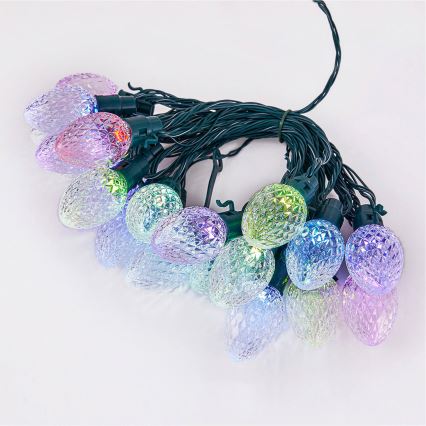 Twinkly - LED RGB Ljusreglerad utomhus Julkedja FACETED 80xLED 26,5 m IP44 Wi-Fi