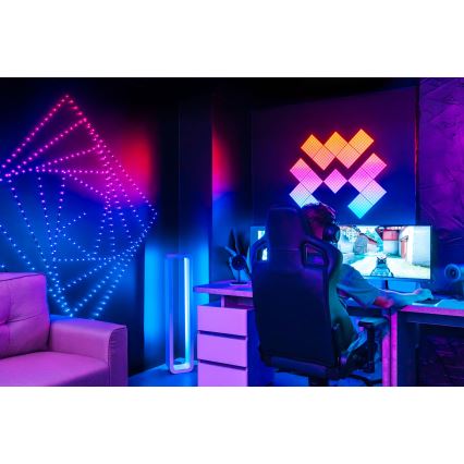 Twinkly - LED RGB Dimmbar julbelysning DOTS 60xLED 7 m USB Wi-Fi