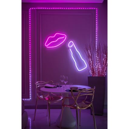Twinkly - LED RGB Dimmbar julbelysning DOTS 60xLED 7 m USB Wi-Fi