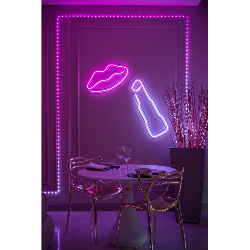 Twinkly - LED RGB Dimmbar julbelysning DOTS 60xLED 7 m USB Wi-Fi