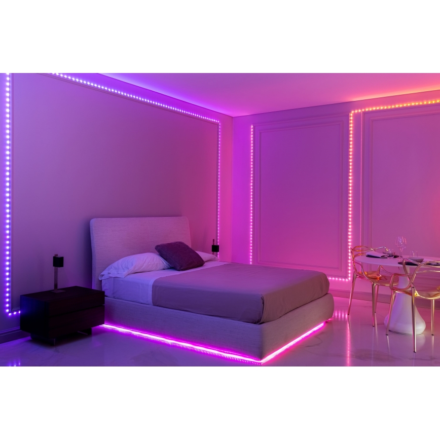 Twinkly - LED RGB Dimmbar julbelysning DOTS 60xLED 7 m USB Wi-Fi
