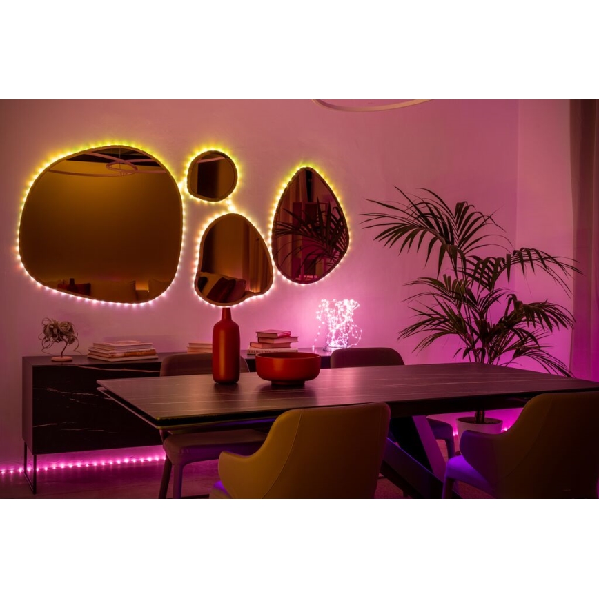 Twinkly - LED RGB Utomhus ljusreglerad list DOTS 200xLED 10 m IP44 WiFi