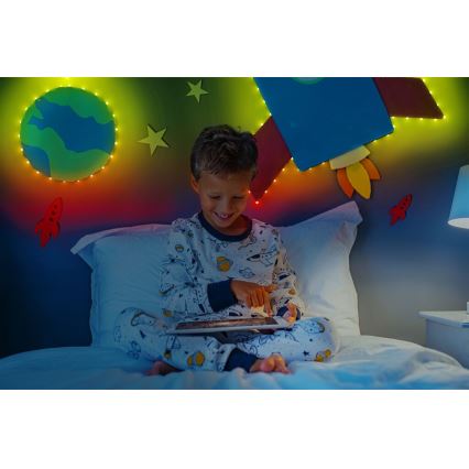 Twinkly - LED RGB Utomhus ljusreglerad list DOTS 200xLED 10 m IP44 WiFi