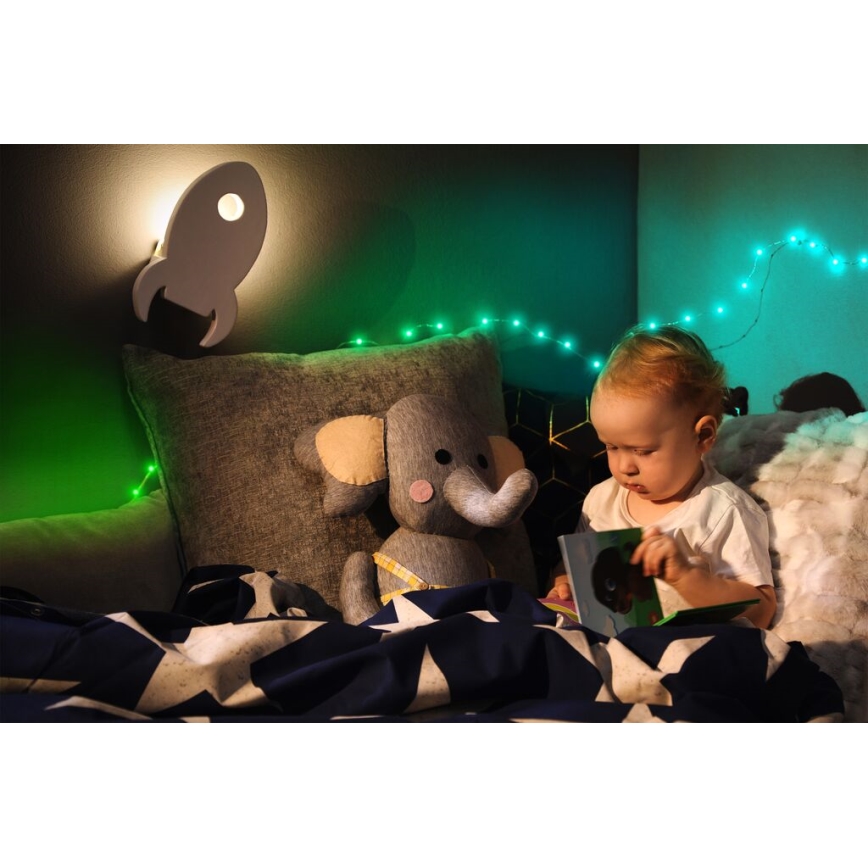 Twinkly - LED RGB Utomhus ljusreglerad list DOTS 200xLED 10 m IP44 WiFi