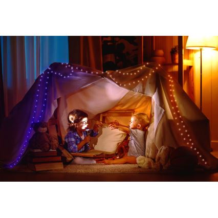 Twinkly - LED RGB Utomhus ljusreglerad list DOTS 200xLED 10 m IP44 WiFi