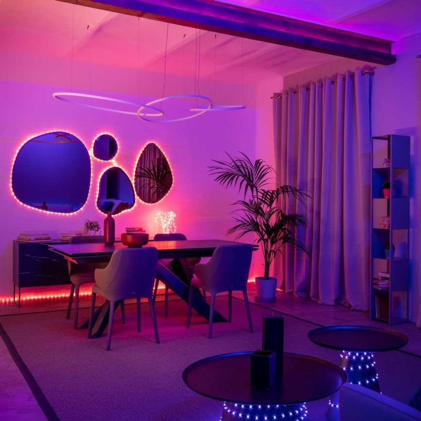 Twinkly - LED RGB Utomhus ljusreglerad list DOTS 200xLED 10 m IP44 Wi-Fi
