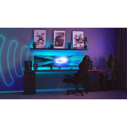 Twinkly - LED RGB Utomhus ljusreglerad list DOTS 200xLED 10 m IP44 Wi-Fi