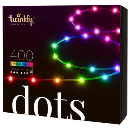 Twinkly - LED RGB Utomhus ljusreglerad list DOTS 400xLED 20 m IP44 Wi-Fi