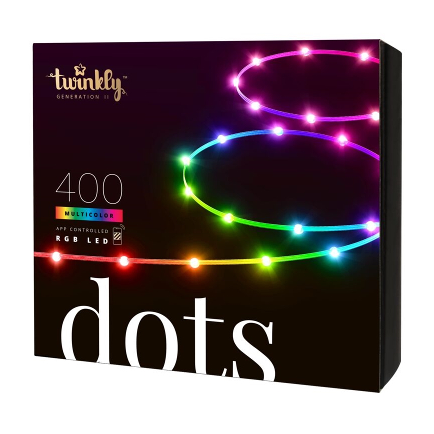 Twinkly - LED RGB Utomhus ljusreglerad list DOTS 400xLED 20 m IP44 Wi-Fi