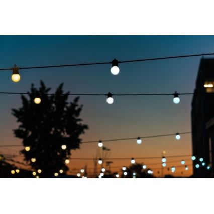 Twinkly - LED Ljusreglerad utomhus Dekorativ slinga FESTOON 20xLED 14m IP44 Wi-Fi