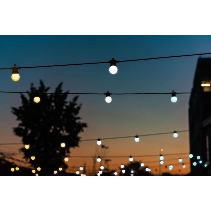Twinkly - LED Ljusreglerad utomhus Dekorativ slinga FESTOON 20xLED 14m IP44 Wi-Fi